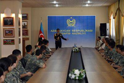 Гейдар Алиев - В Бакинском военном колледже состоялось мероприятие под названием "Сердце, горящее как факел" (ФОТО) - trend.az - Россия - Азербайджан - Баку
