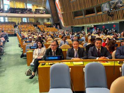 Сахиб Мамедов - Азербайджан представил в ООН IV Добровольный национальный отчет по ЦУР - trend.az - Нью-Йорк - Азербайджан