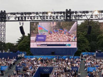 Магомед Абдуллаев - Париж-2024: Азербайджанская делегация прошла на параде на открытии Олимпиады (ФОТО/ВИДЕО) - trend.az - Азербайджан - Париж