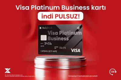 Получите карту Visa Platinum Business от Халг Банка бесплатно - trend.az