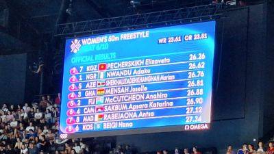 Азербайджанская пловчиха финишировала 3-й на соревнованиях Олимпиады в Париже (ФОТО) - trend.az - Азербайджан - Париж