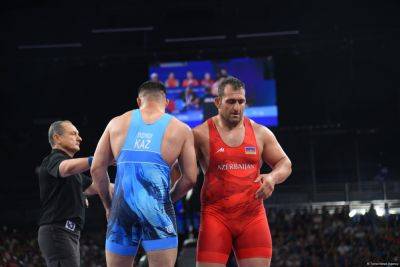 Азербайджанский борец Сабах Шариати вышел в полуфинал на Олимпийских играх в Париже (ФОТО/ВИДЕО) - trend.az - Азербайджан - Эстония - Казахстан - Париж