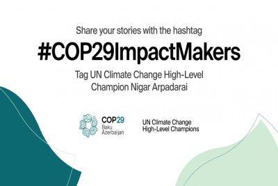 Нигяр Арпадараи - Дан старт глобальной кампании "Impact Makers" в рамках COP29 - trend.az - Азербайджан