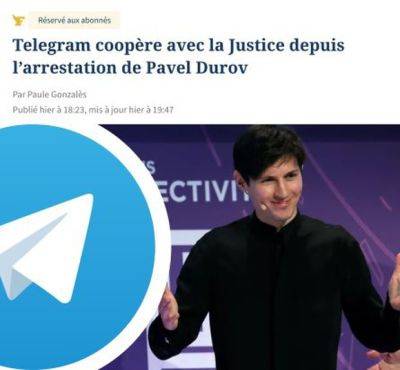 Le Figaro: Дуров пошел на сотрудничество с законом - mignews.net - Сша - Южная Корея - Бельгия