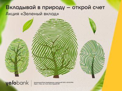 Вклад в Yelo Bank — вклад в зелёный Баку - trend.az