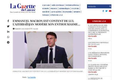 La Gazette du Caucase разоблачила лицемерие Макрона в вопросах международного права - trend.az - Россия - Иран - Армения - Франция - Азербайджан - Буркина-Фасо - Президент